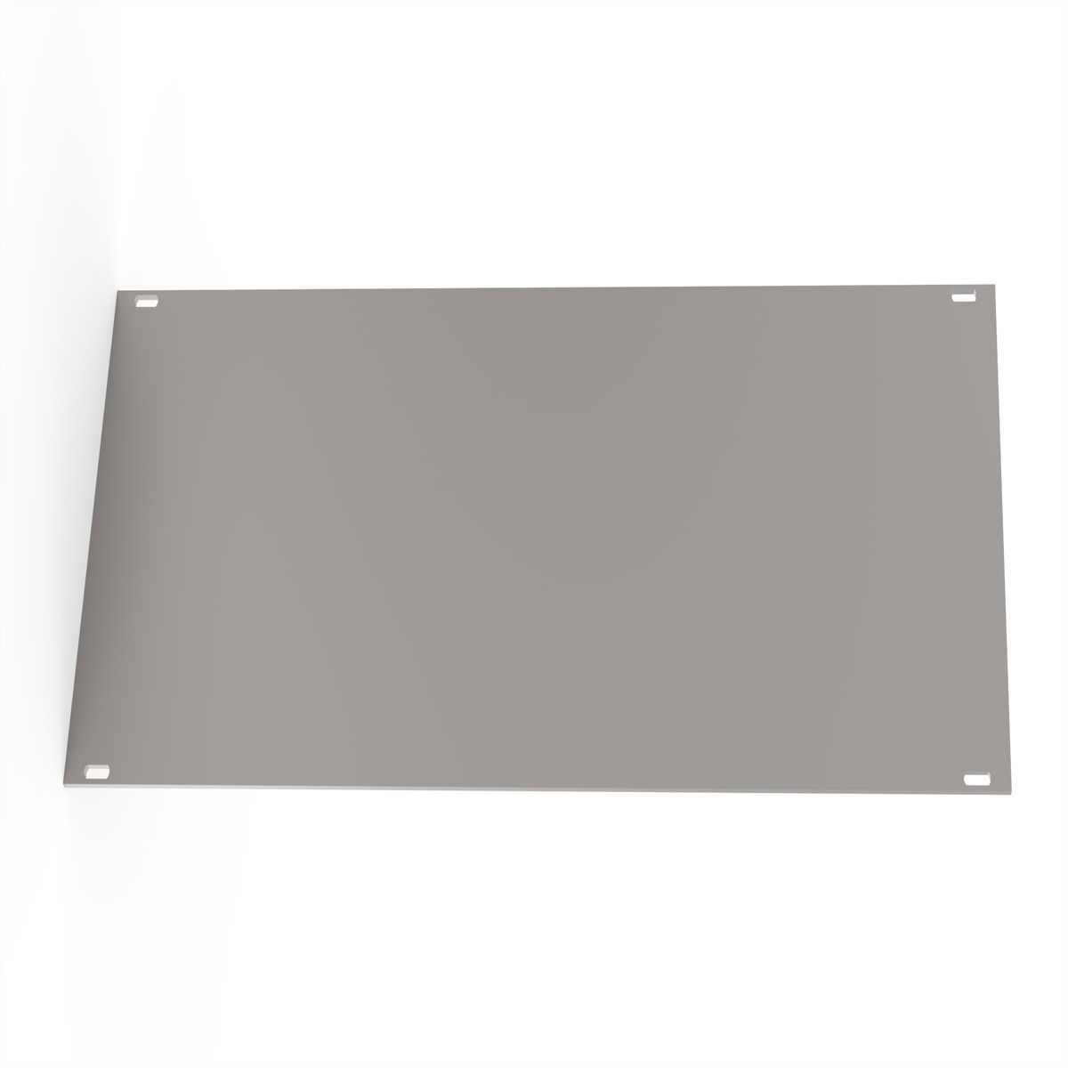 SCHROFF Front Panel, Unshielded, Screw Assembly 3 U, 42 HP, 2.5 mm, Al, Anodized
