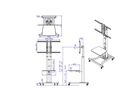 VALUE  LCD/Plasma TV Cart, silver