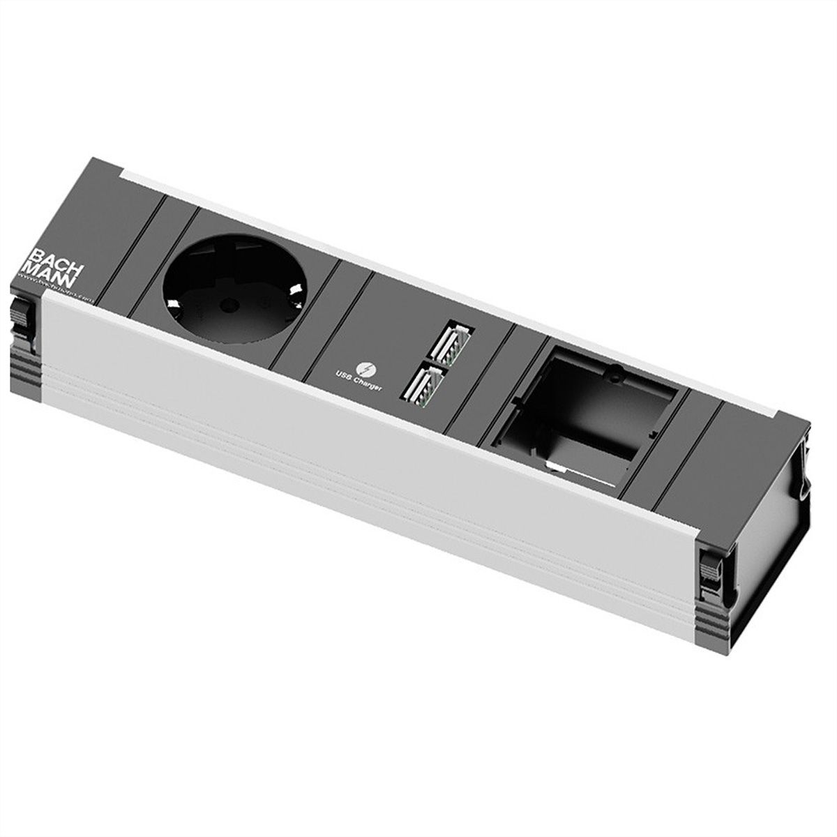 BACHMANN CONI Klein 1x Geaard stopcontact 1x USB oplader 1x ABD