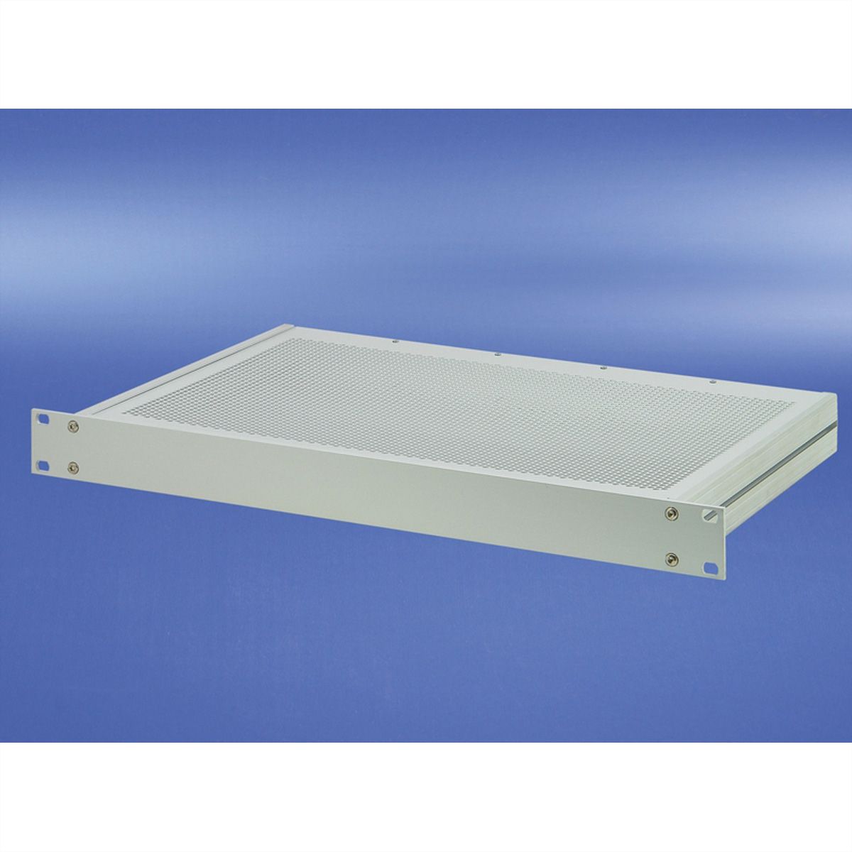 SCHROFF MultipacPRO 19" Chassis, Aluminum, Perforated Top and Base, 1 U, 220 mm