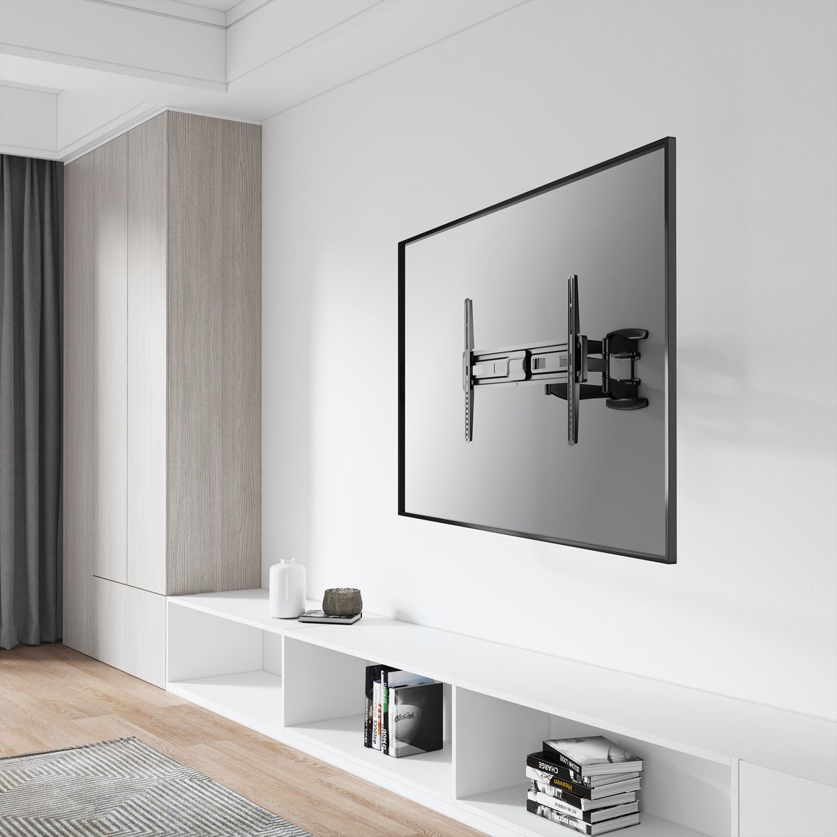 VALUE Solid Articulating Wall Mount TV Holder, up to 203.2 cm (37" - 80"), < 45 kg