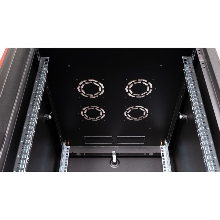 ROLINE 19-inch network cabinet Basic 32 U, 600x800 WxD glass door black