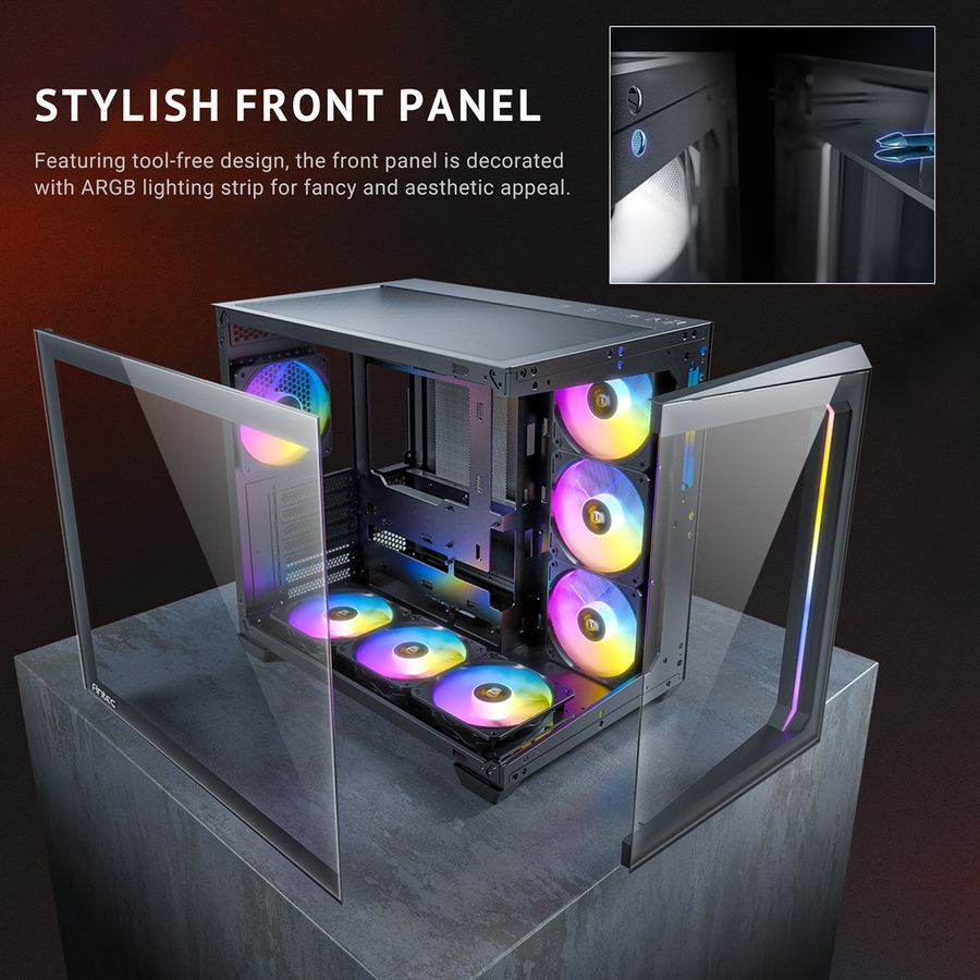 ANTEC Constellation C5 ARGB PC case Midi Tower ATX, black