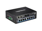 TRENDnet TI-G102 10-poorts Industriële Gigabit Switch DIN-Rail