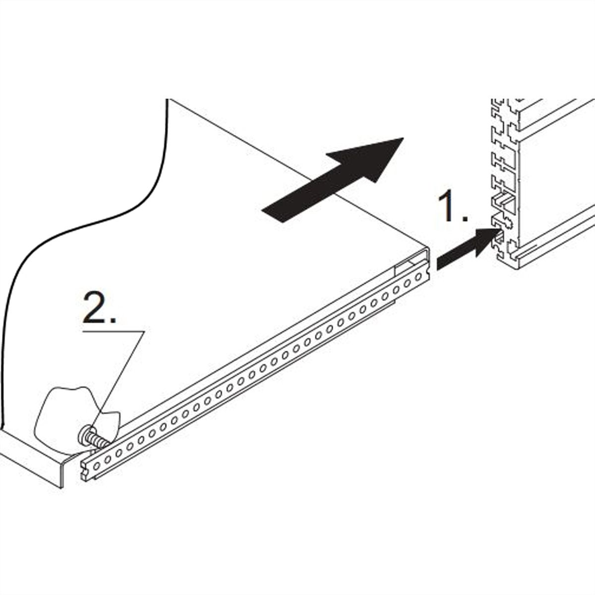 SCHROFF MultipacPRO Mounting Plate, Depth 270 mm