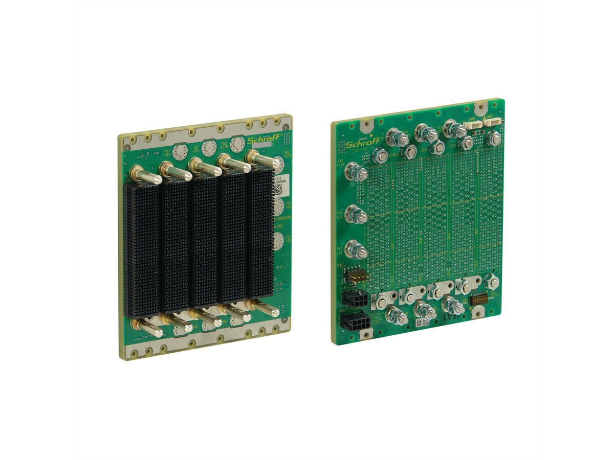 SCHROFF VPX Backplane, 3 U, 5 Slots, Full-Mesh, Without RTM