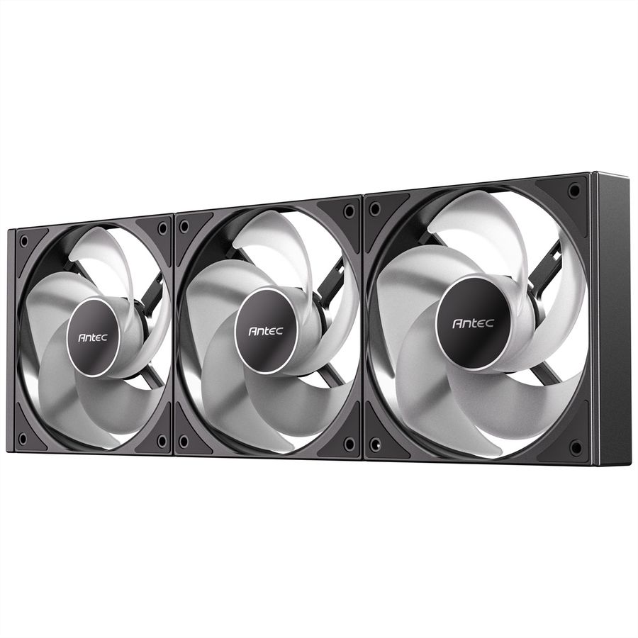 ANTEC C120 ARGB Fan Reverse PC Case Fan 120mm 3-in-1-Pack, black