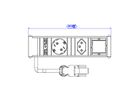 BACHMANN CONI 1xCEE7/3 1xCH 1xCM GST18, Stroom 0,2m GST18 Duits/Zwitserland