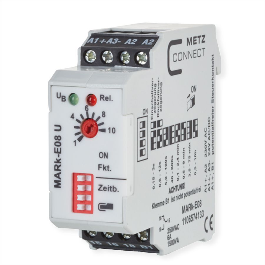 METZ CONNECT MARk-E08 U 230 V AC, 24 V AC/DC tijdrelais