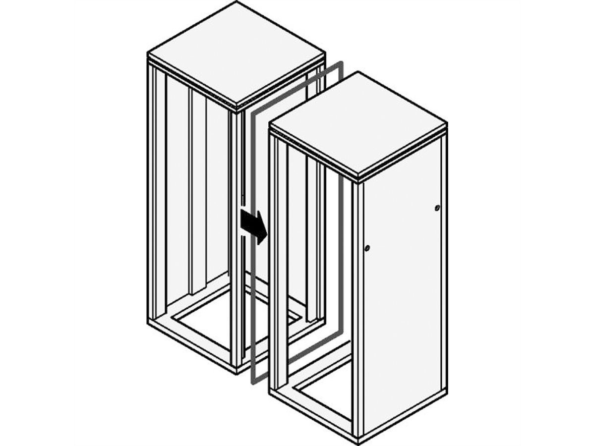 SCHROFF Eurorack Side-By-Side Mounting Kit for universal Eurorack