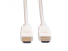 ROLINE HDMI High Speed Cable + Ethernet, M/M, white, 2 m