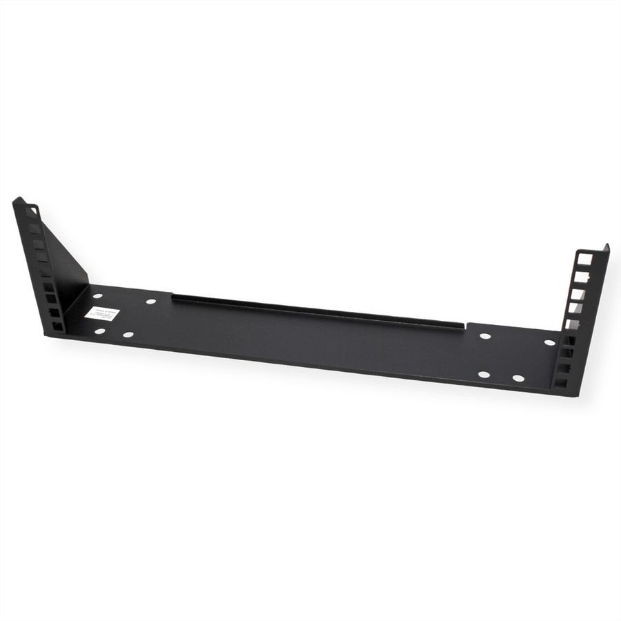 19" wand-/ondersteuningsbeugel, 3 HE, zwart