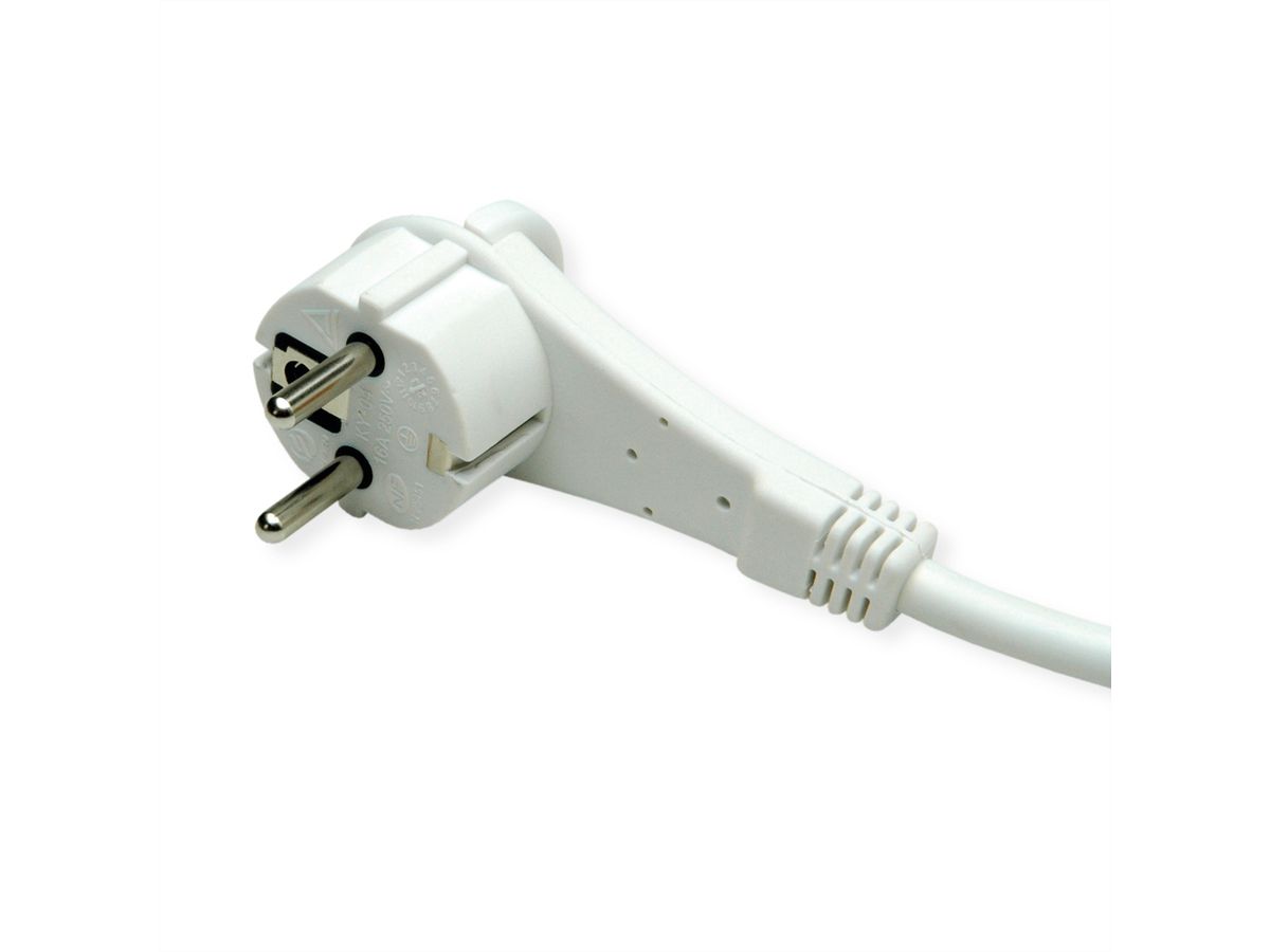ROLINE 4-fach Steckdosenleiste mit Schalter, UTE Version, USB-Charger A+C, 3 m