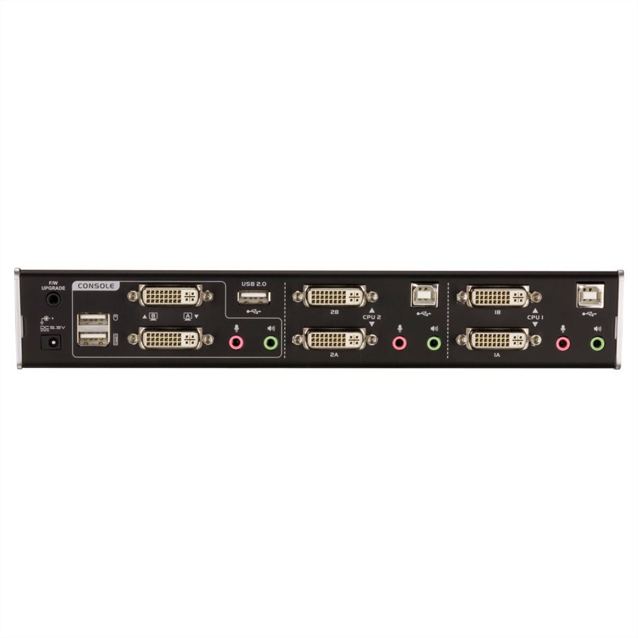 ATEN CS1642A KVM Switch Dual-View DVI, USB, Audio, USB-Hub, 2 Ports