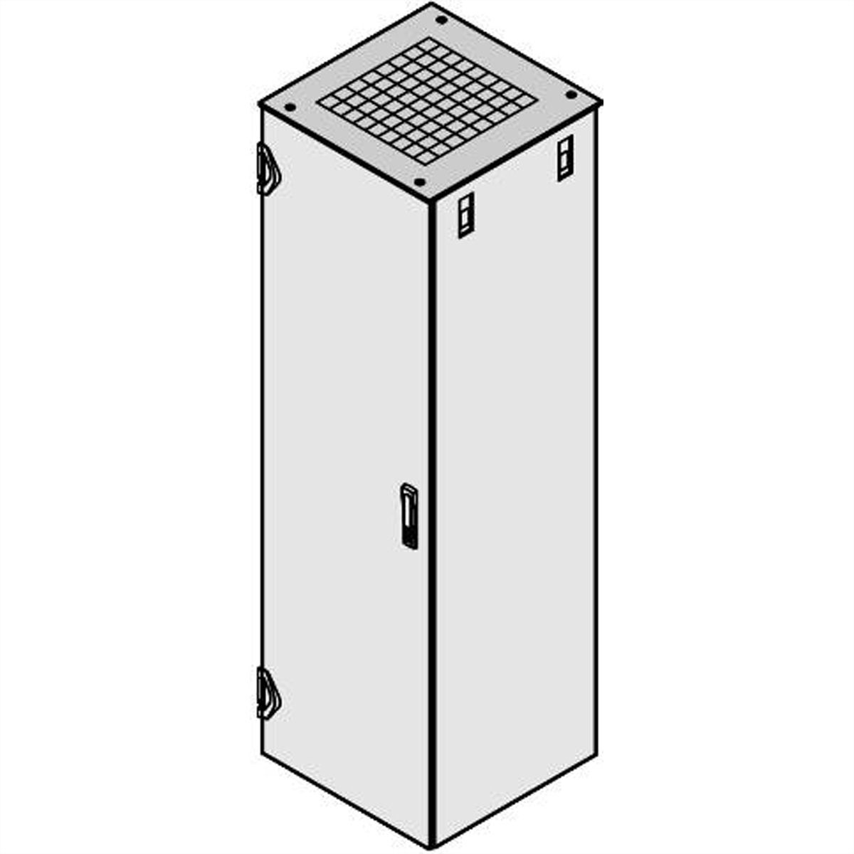 SCHROFF Varistar Flat Top Cover geperforeerd, RAL 7021, 600W 1100D