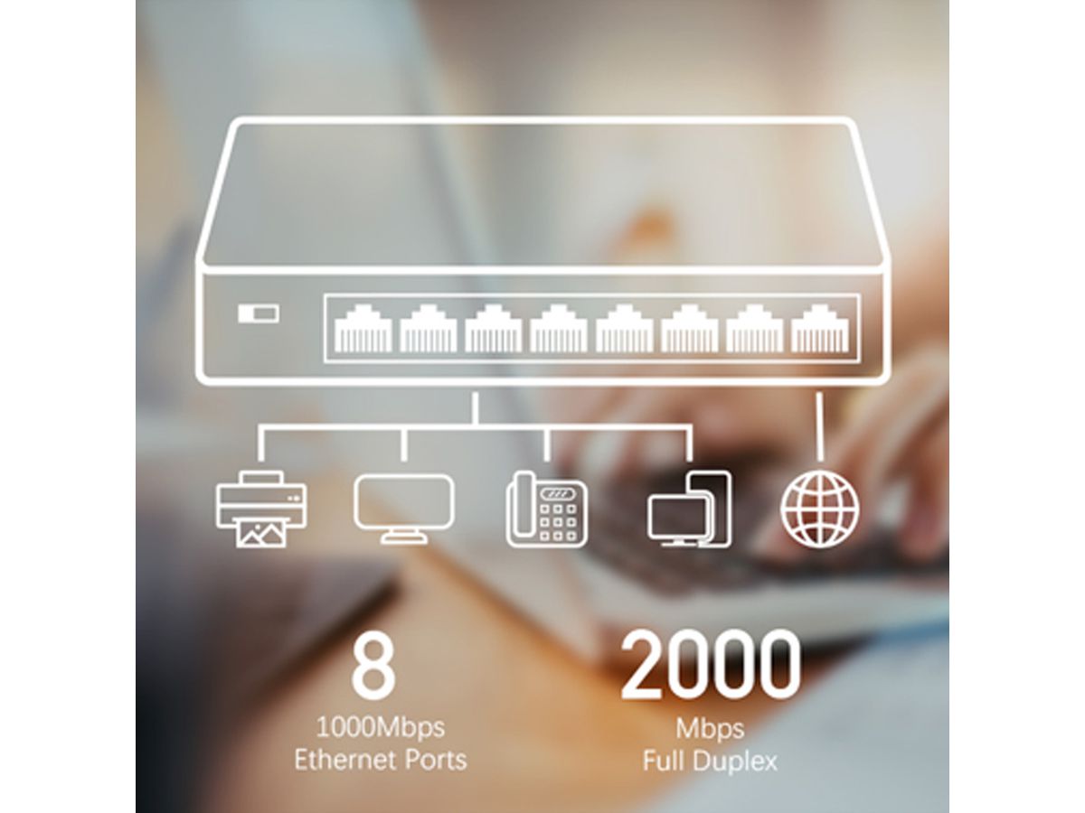 CUDY GS108 8-Port Gigabit Switch