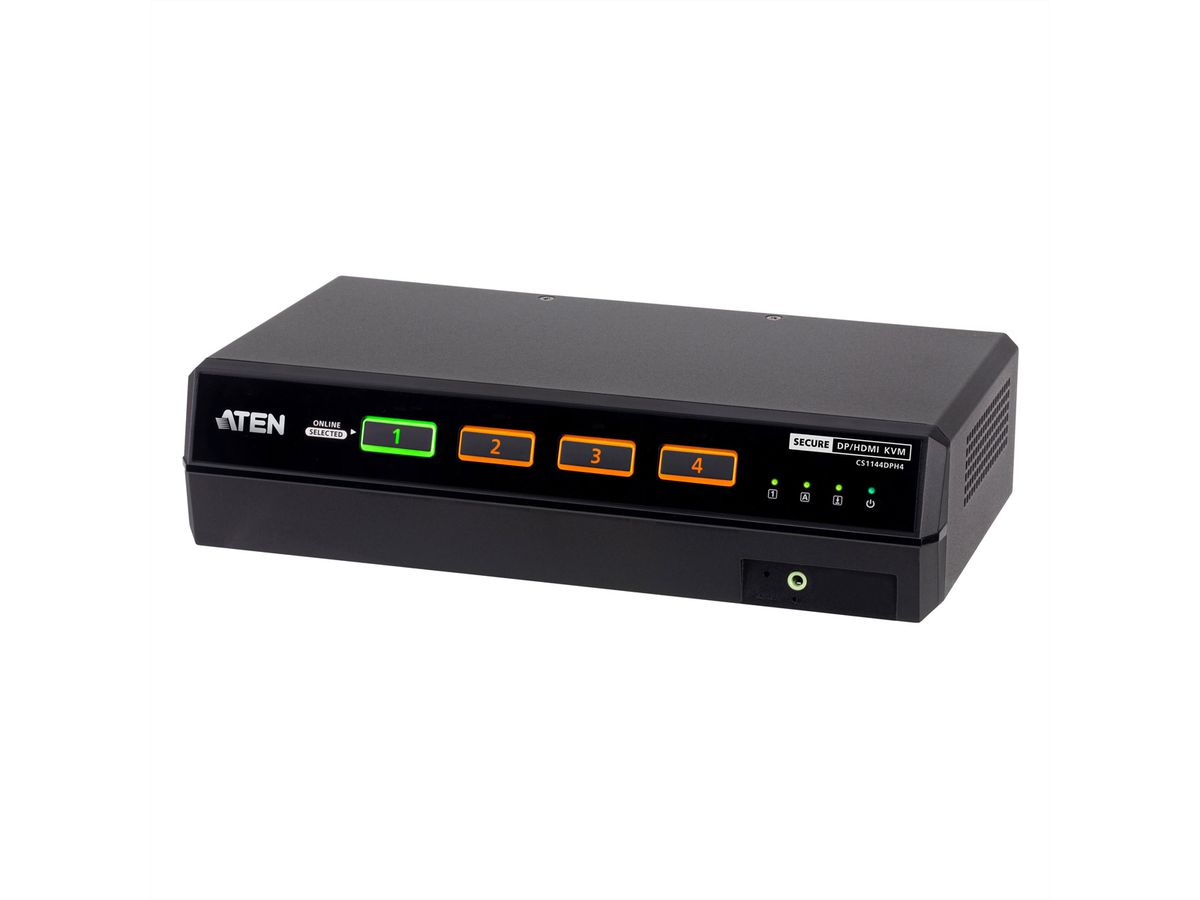 ATEN CS1144DPH4 4-Port USB 5K DP/HDMI Dual Bildschirm Universal Secure KVM Switch