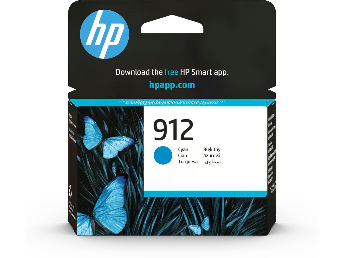 HP 912 Cyan Original Ink Cartridge