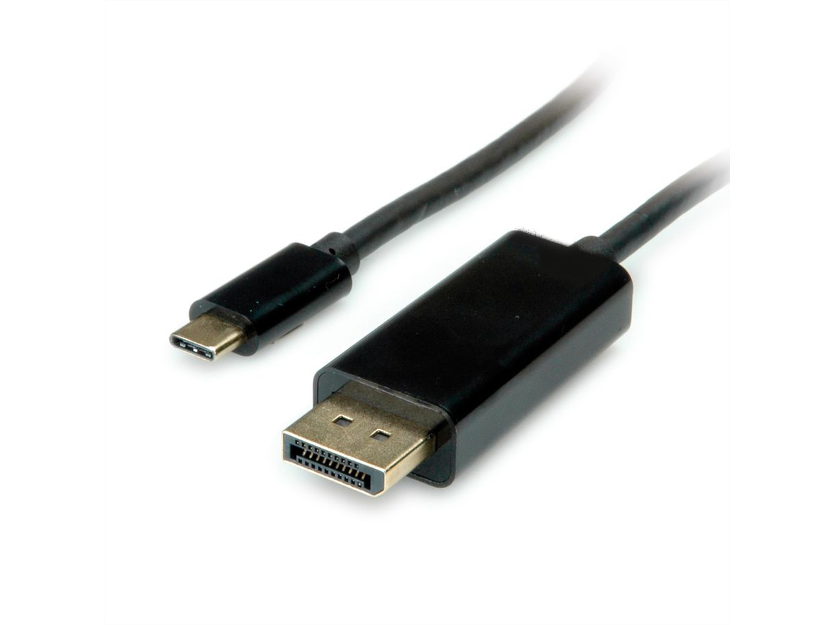 VALUE USB type C - DisplayPort adapterkabel, v1.2, M/M, 1 m