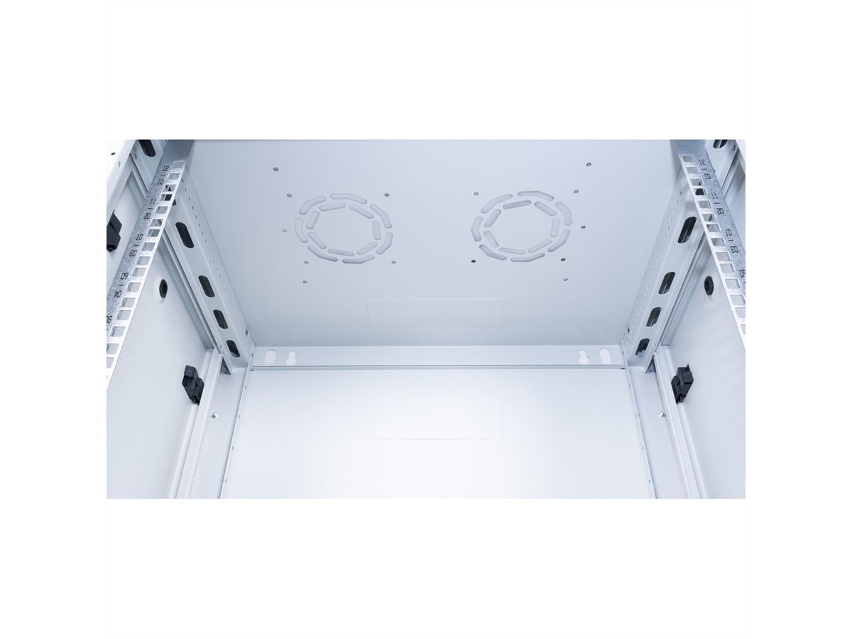ROLINE 19" Wall Cabinet Basic Plus 12U, 600x450 BxT grey