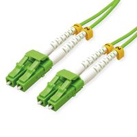 ROLINE Fibre Optic Jumper Cable, 50/125 µm, LC/LC, OM5, LSOH, green, 7 m