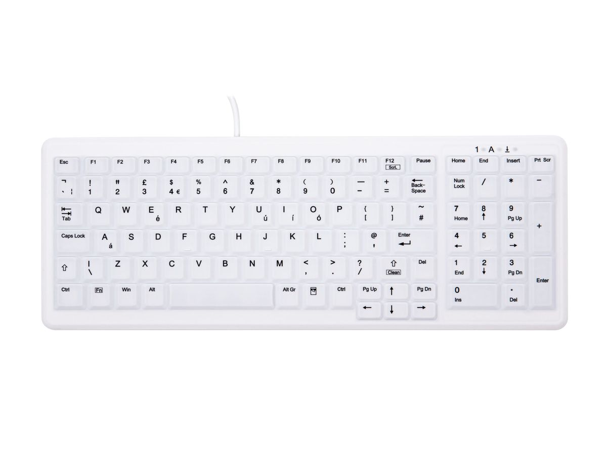 CHERRY AK-C7000 toetsenbord USB QWERTY Brits Engels Wit