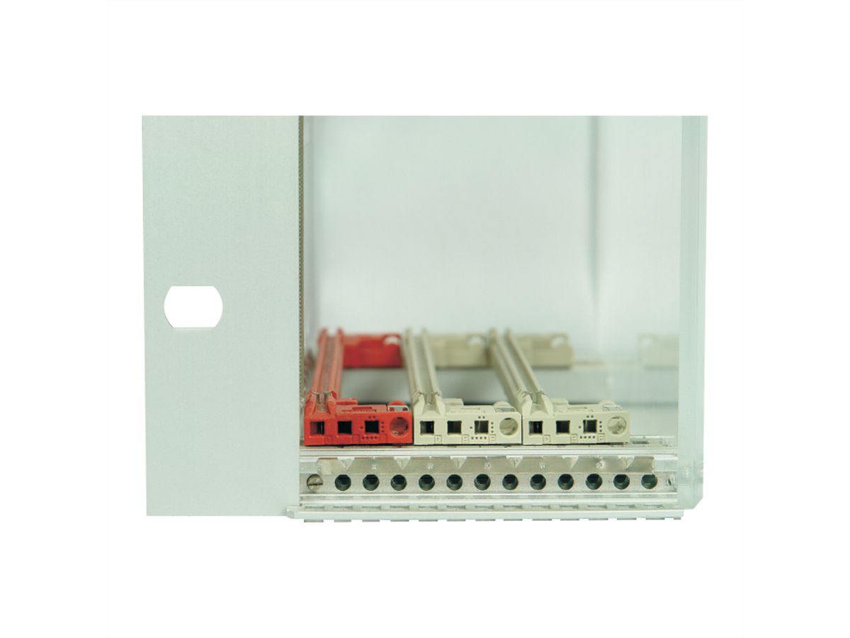 SCHROFF Guide Rail With Coding for CompactPCI/ VME64x, PC, 160 mm, 2 mm Groove Width, Red, 10 Pieces