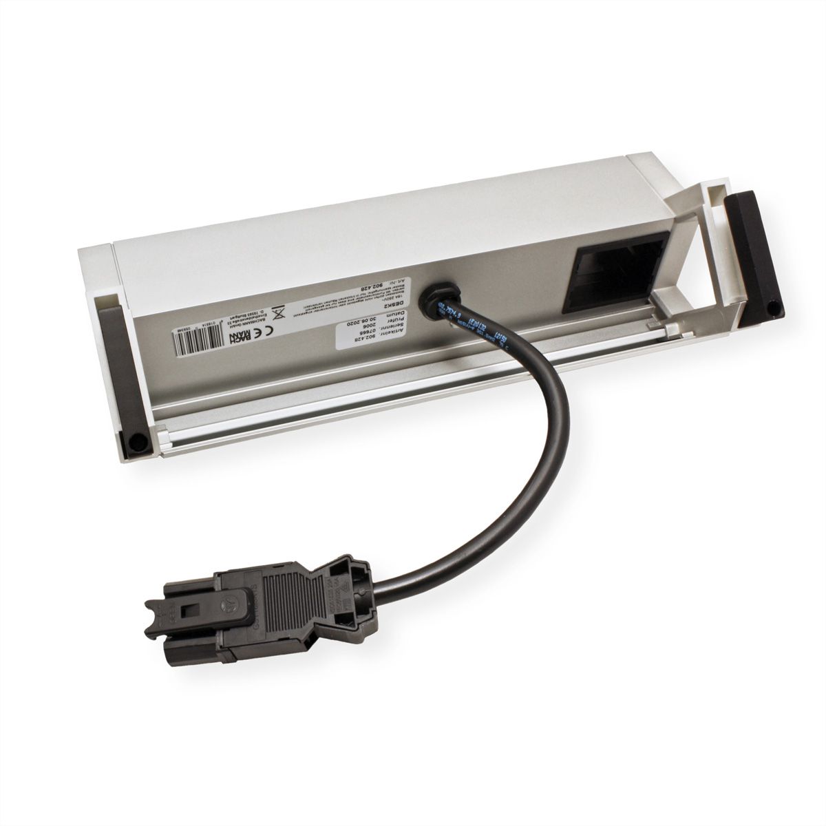 BACHMANN DESK2 2x earthing contact 1x USB charger 1x ABD, GST18 Inox