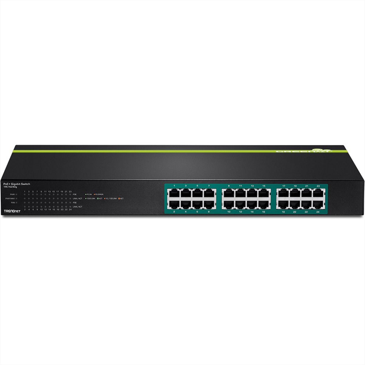 TRENDnet TPE-TG240g 24-Port Switch GREENnet Gigabit PoE+ 370W