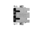 TELEGÄRTNER SC Duplex Adaptor, Multimode and Singlemode, Ceramic sleeve, metal housing