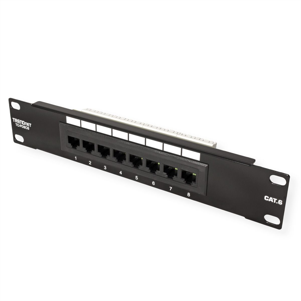TRENDnet TC-P08C6 10" 8-Port Cat. 6 Unshielded Patch Panel