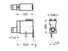 SCHROFF Single LED Test Socket, Ø 2 mm, Short Type, Mounting Plane 1