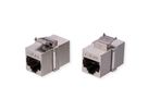 VALUE Cat.6A (Class EA) Keystone Modular Coupler, RJ-45, shielded, short, silver