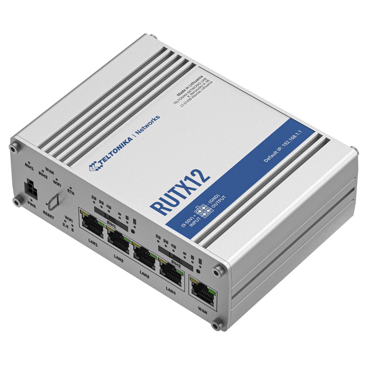 TELTONIKA RUTX12 Dual LTE CAT 6 Industriële router