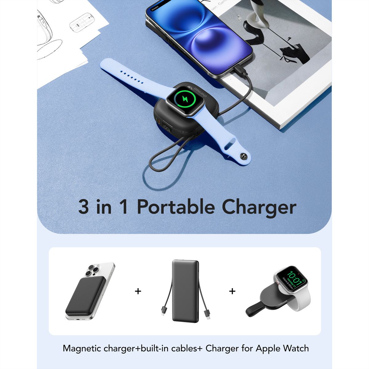 CHARMAST Powerbank W1205 10000mah black