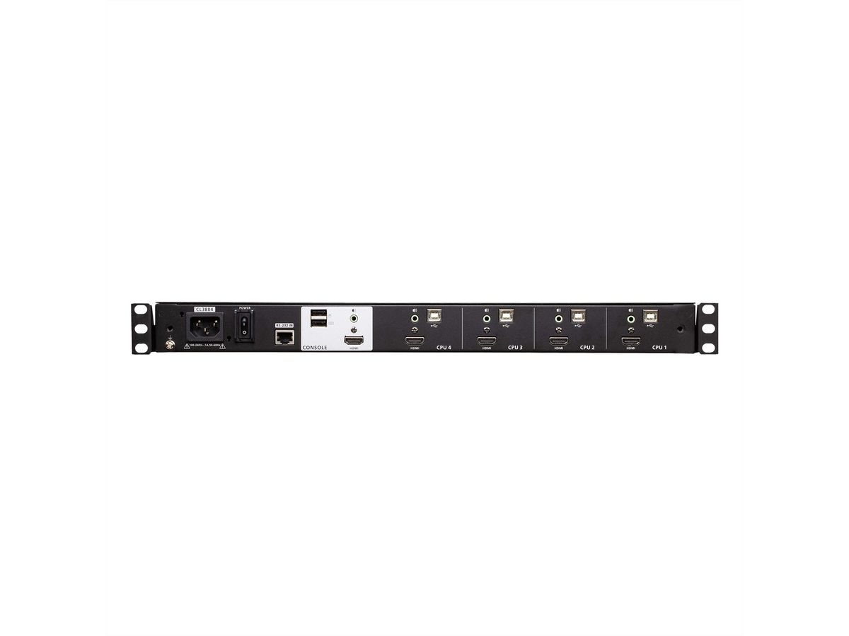 ATEN CL3884NW 4-Port Multi-View Dual Rail WideSceen LCD KVM, UK-Layout