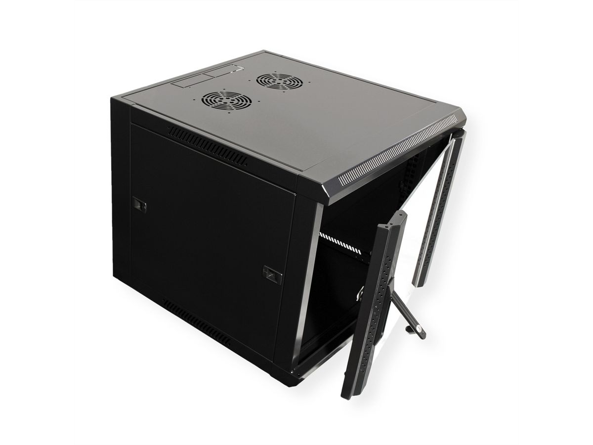 VALUE 19" Wall Mount Rack 6U, 368 x 570 x 450 (HxWxD), black