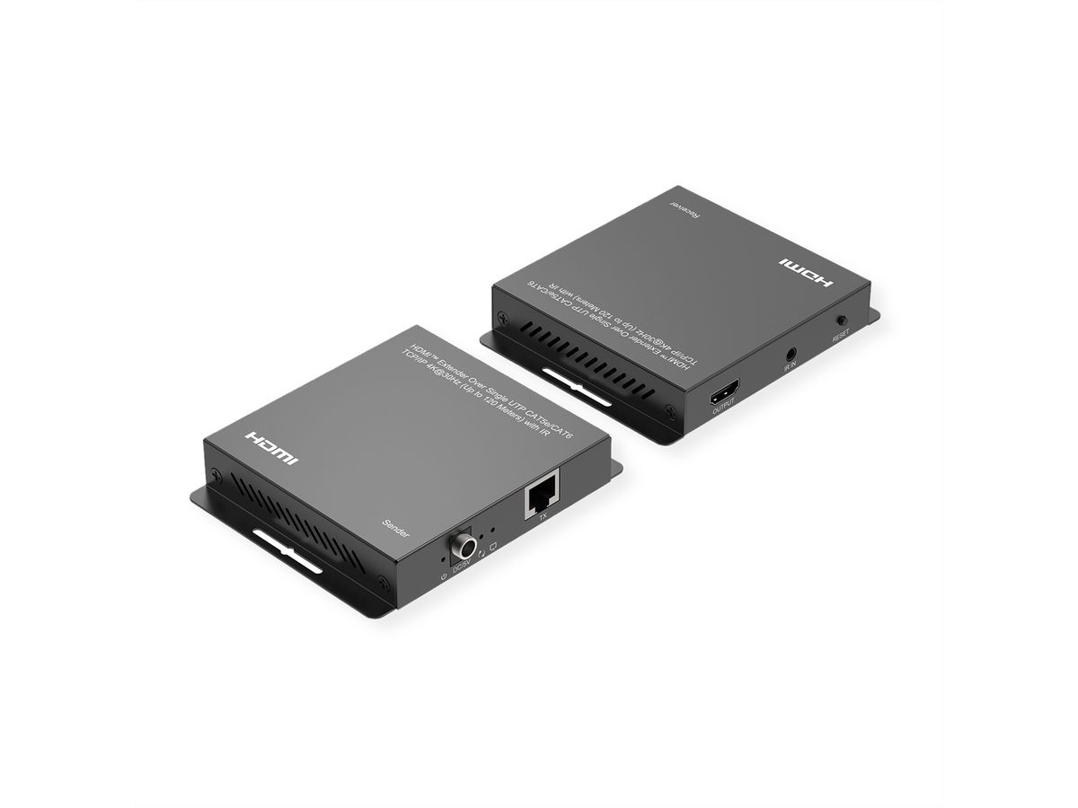 ROLINE HDMI over IP Extender, 4K30Hz, 120m, W/IR