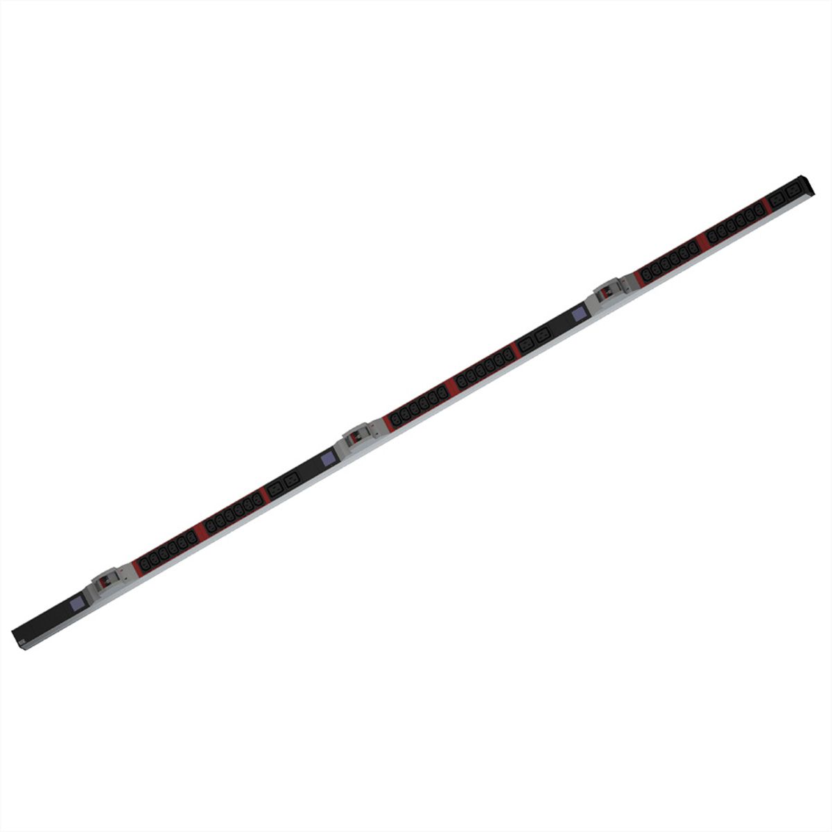 BACHMANN BN0500 19" PDU 1U 36xC13, 6xC19, power measurement, connection CEE 3x32A, red