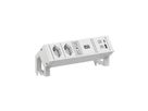 BACHMANN DESK2 2xCH T13 1xUSB A/C 22W 0,2m GST18 RAL9010
