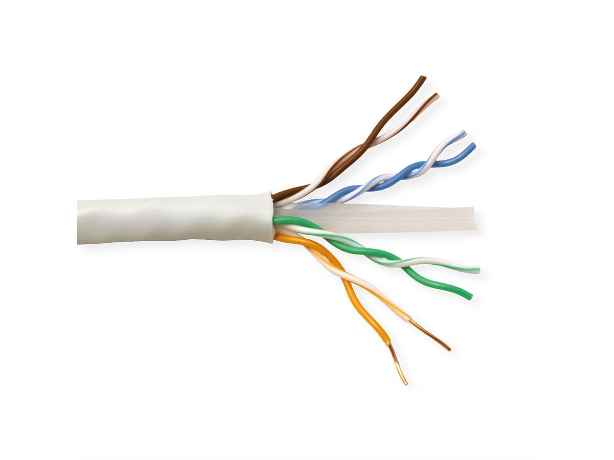 ROLINE UTP Cable Cat.6 (Class E) / Class E, Solid Wire, AWG23, 100 m