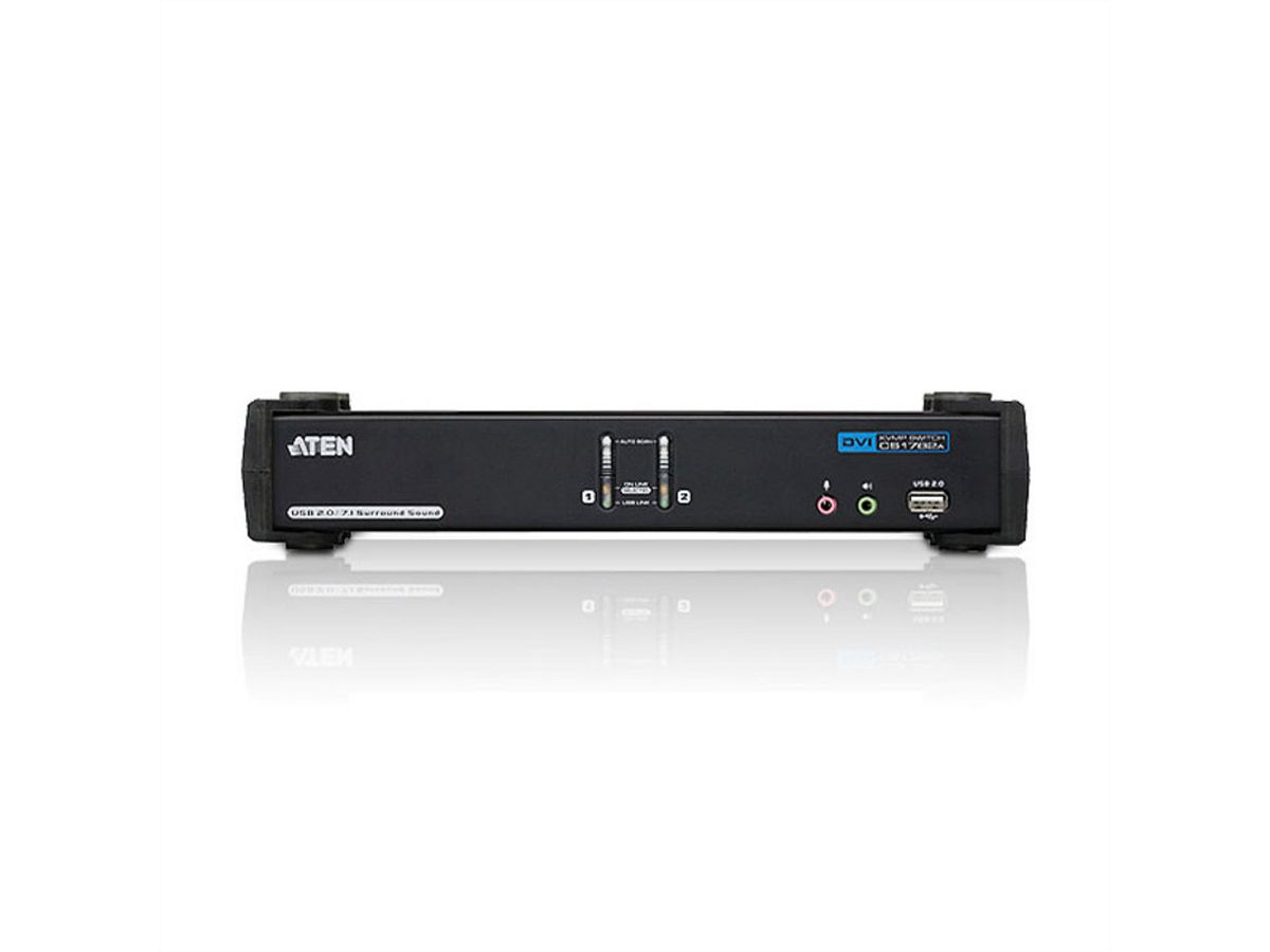 ATEN CS1782A KVM Switch Dual-Link DVI, USB, Audio, 2-Poorts