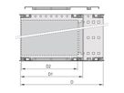 SCHROFF EuropacPRO 19" moduledrager voor moduledrager, zwaar, afgeschermd, handgreep vooraan, 6 HE, 235 mm