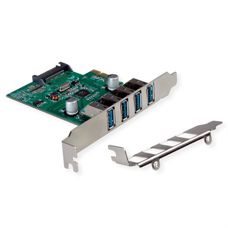 VALUE PCI-Express-Kaart, USB 3.2 Gen 1, 4 Poorts
