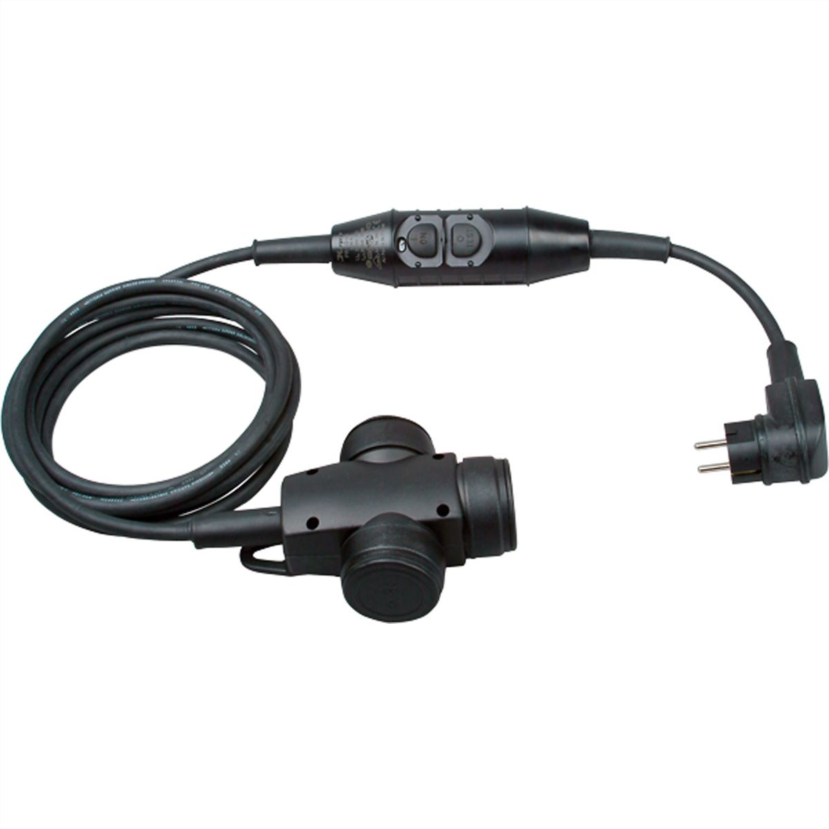BACHMANN PRCD-S Lg: 3.15m 230V 16A 30mA, Earthing contact extension H07RN-F 3G1.5mm