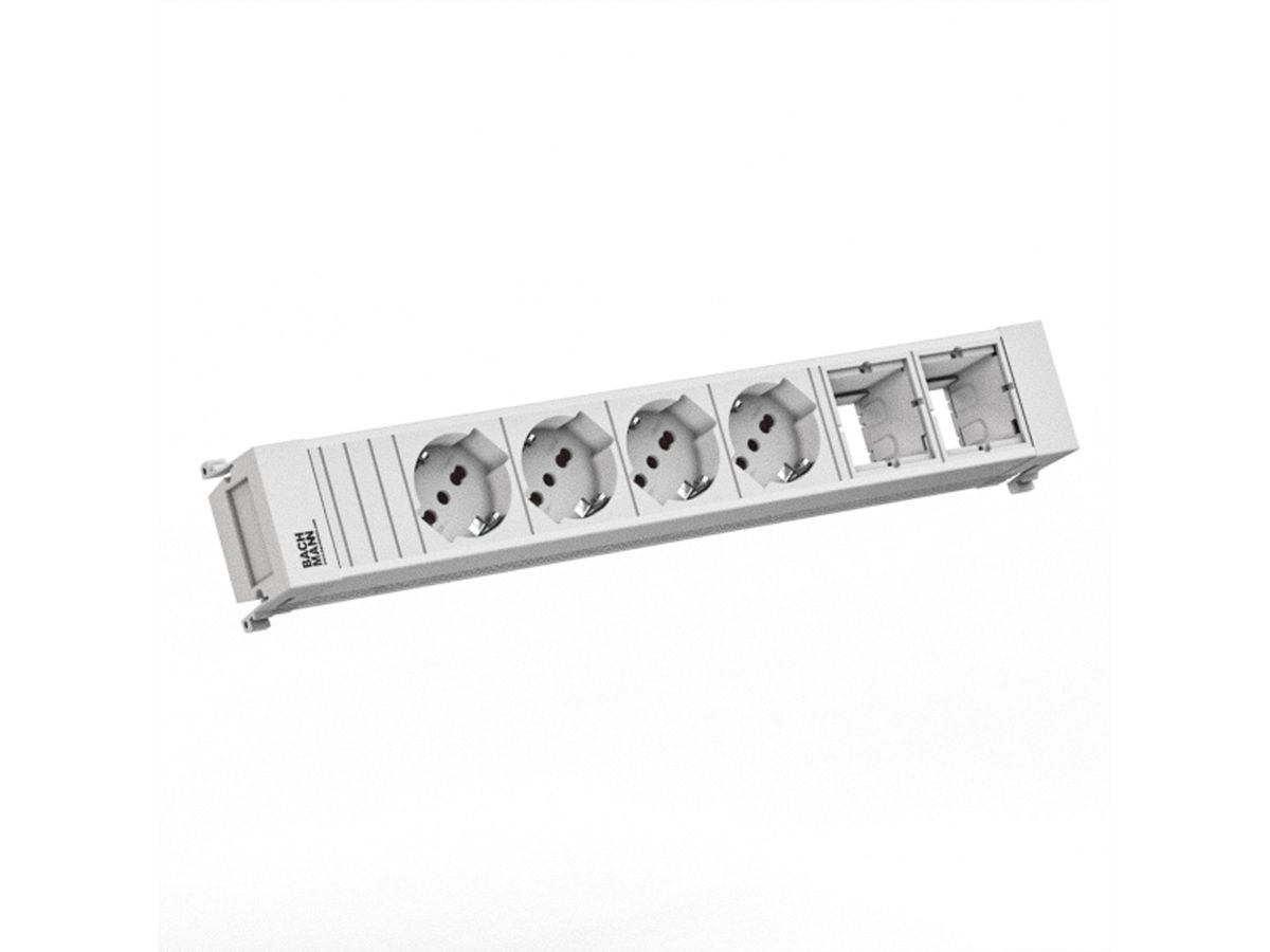 BACHMANN POWER FRAME 4xP40 2xCM 0.2m GST18 RAL9010