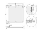SCHROFF Front Panel, Refrofit Shielding, 3 U, 12 HP, 2.5 mm, Al, Anodized, Untreated Edges