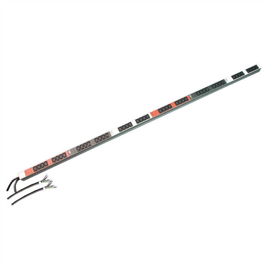 SCHROFF Socket Strip With 2 Supply Cable, 3 Phase, IEC