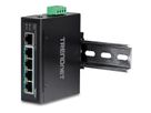 TRENDnet TI-PE50 DIN-rail switch 5-poorts industrieel Fast Ethernet PoE+