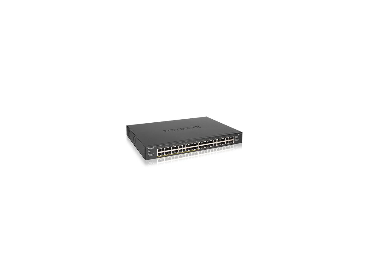 NETGEAR GS348PP Unmanaged Gigabit Ethernet (10/100/1000) Power over Ethernet (PoE) Zwart